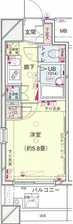 シンシア護国寺の物件間取画像